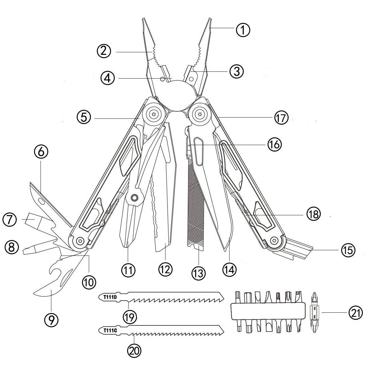 Daicamping DL30 EDC Multi-Tool