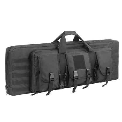 Double Rifle Case Black with MOLLE