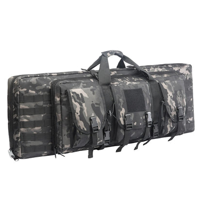 Double Rifle Case Tactical Black Camo Bag