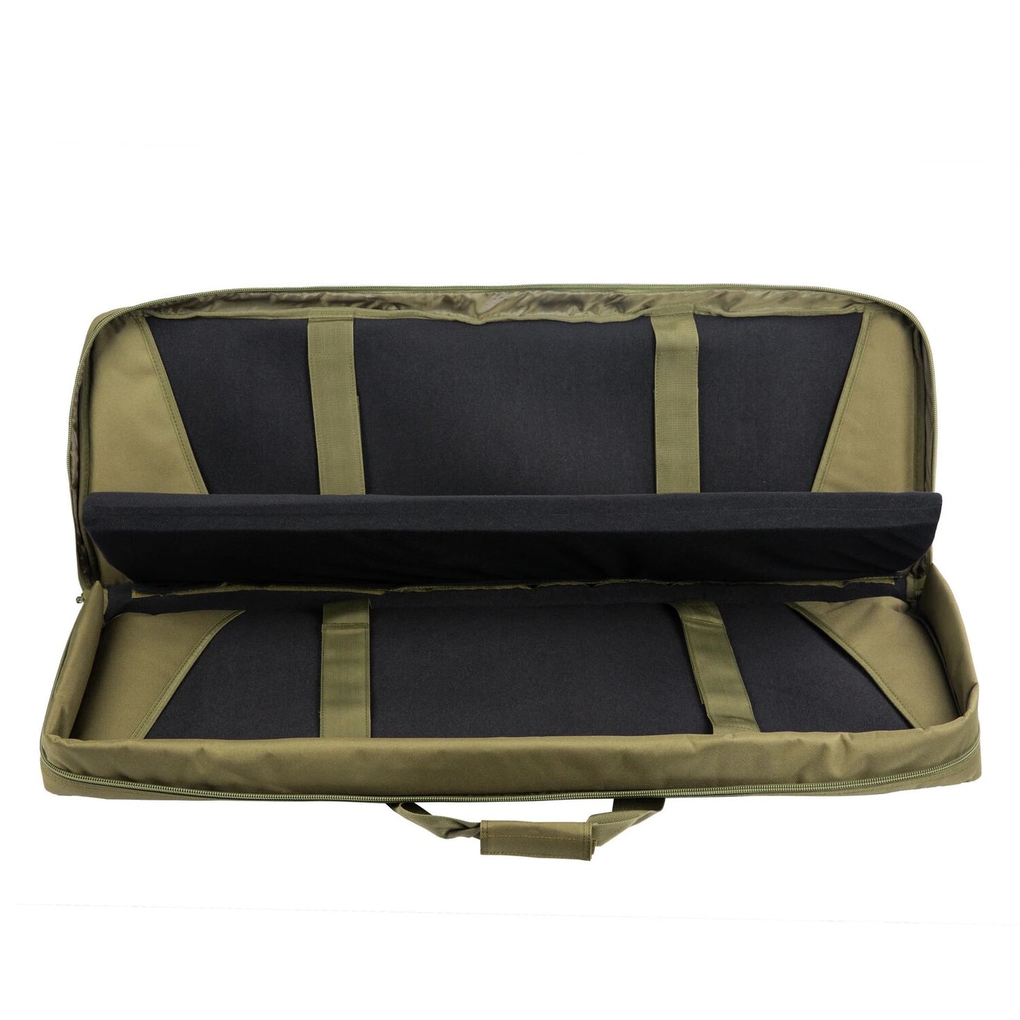 Double Rifle Case Open Olive Green