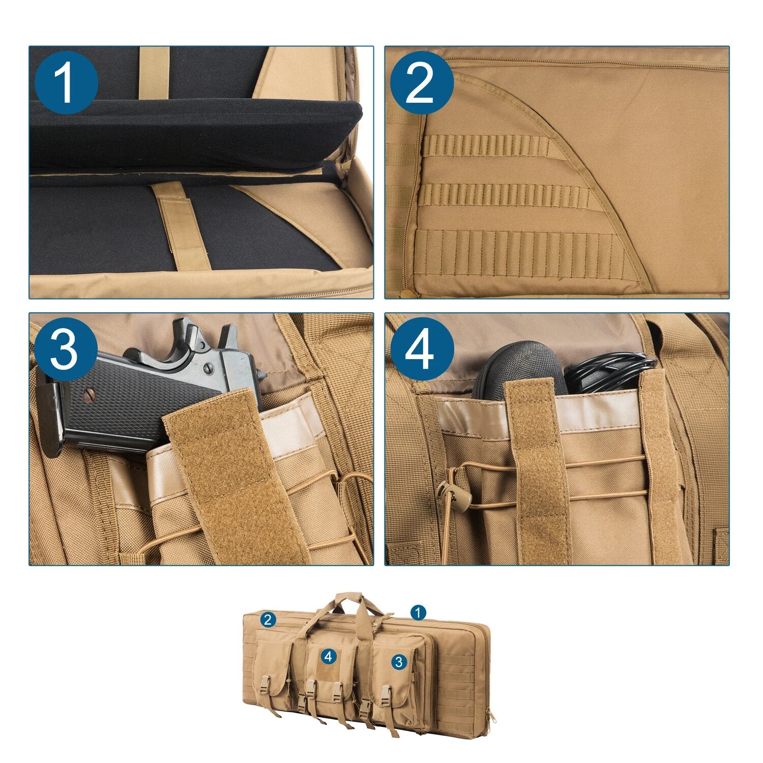 Double Rifle Case Storage