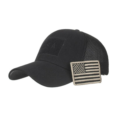 Tactical Baseball Cap with USA Flag Patch