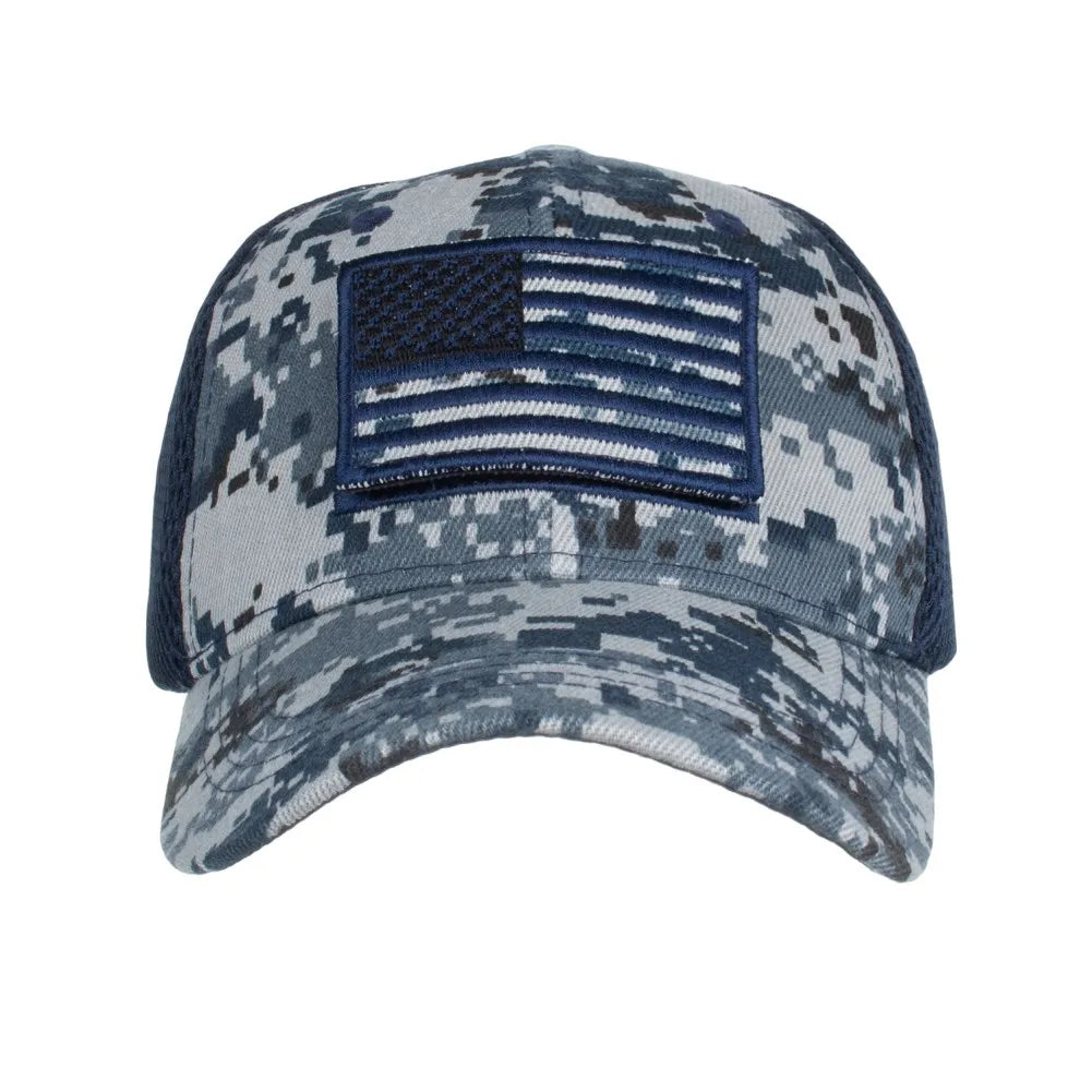 Tactical Baseball Cap with USA Flag Patch